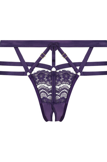 Hunkemöller Hoher Brazilian Mitzy mit offenem Schritt Lila