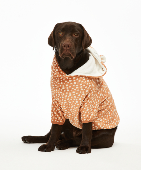 Fleece Hunde-Onesie, Braun