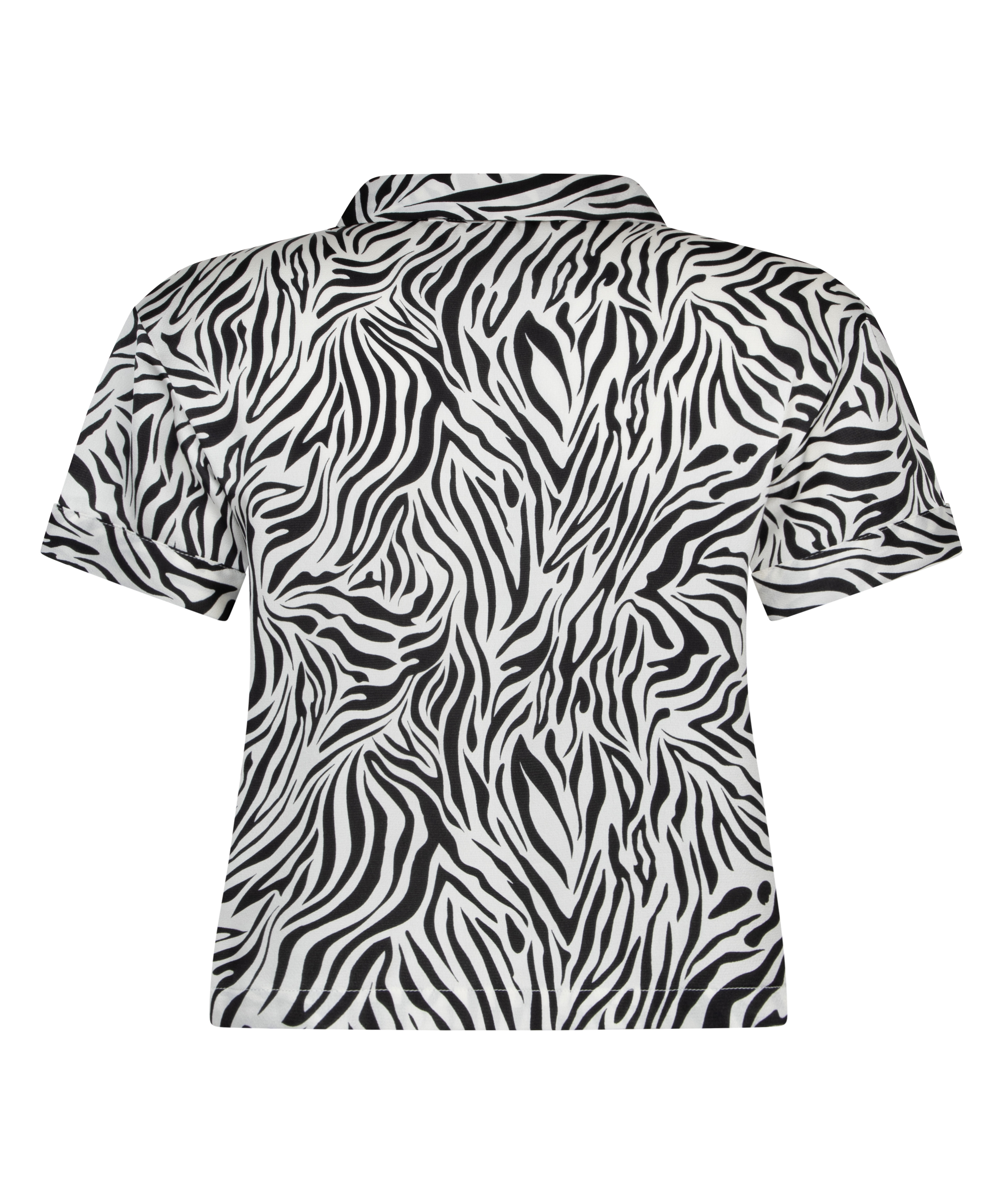 Kurzärmelige Satin-Jacke, Weiß, main