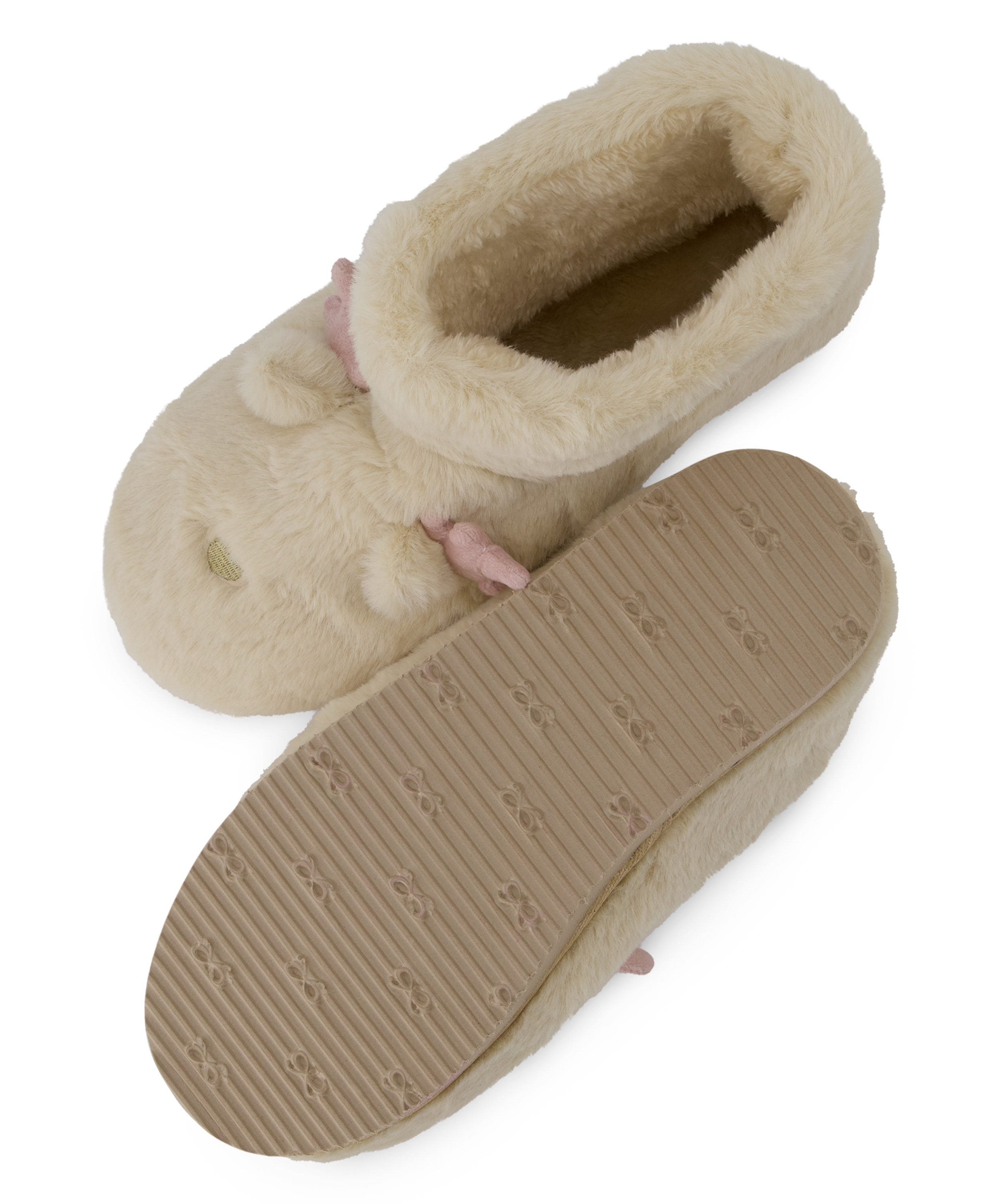 Rentier-Pantoffeln, Beige, main