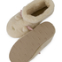 Rentier-Pantoffeln, Beige