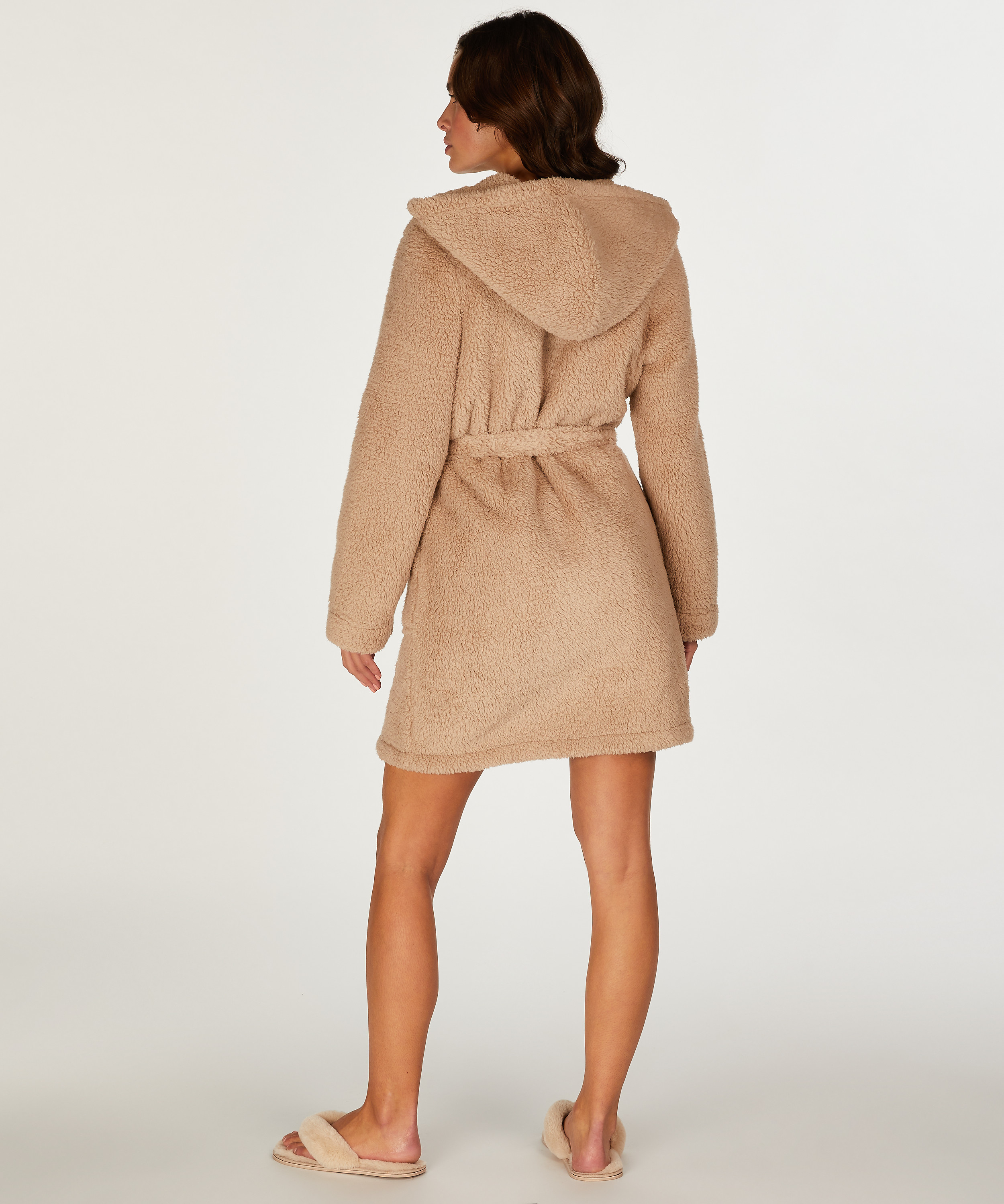 Peignoir Fleece, Beige, main