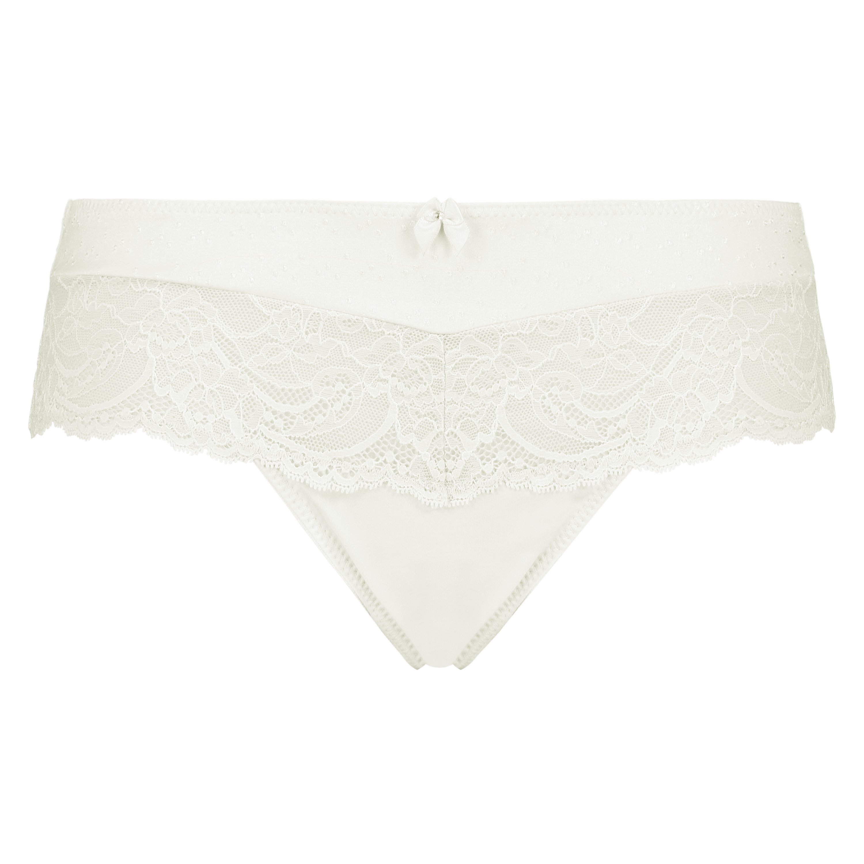 Boxer string Sophie, Blanc, main