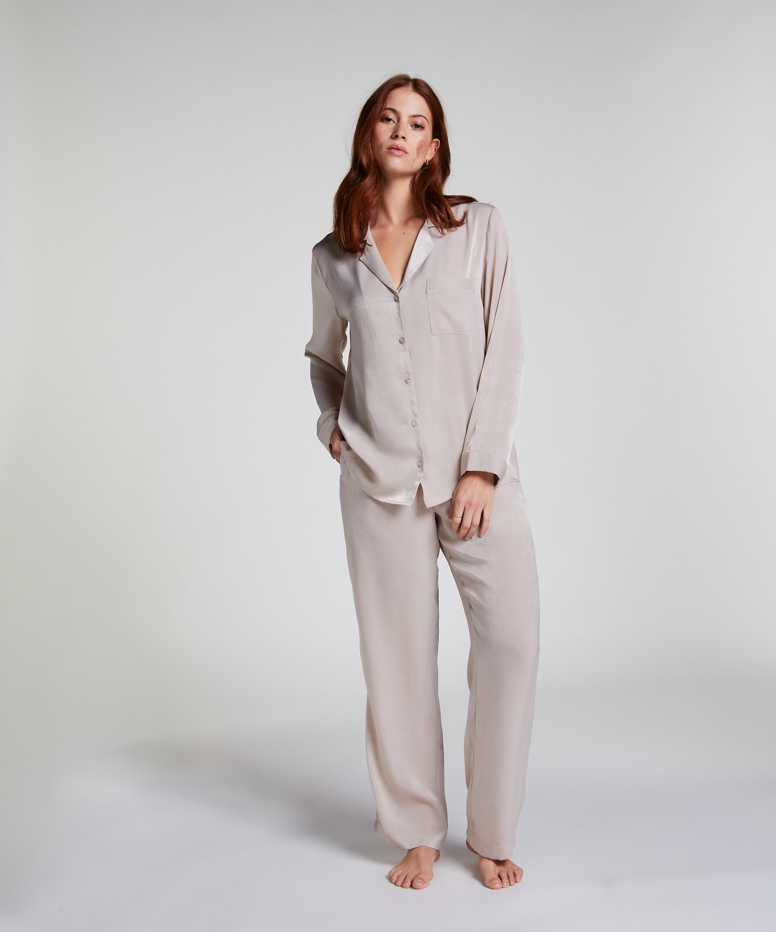 Hose Satin, Beige, main