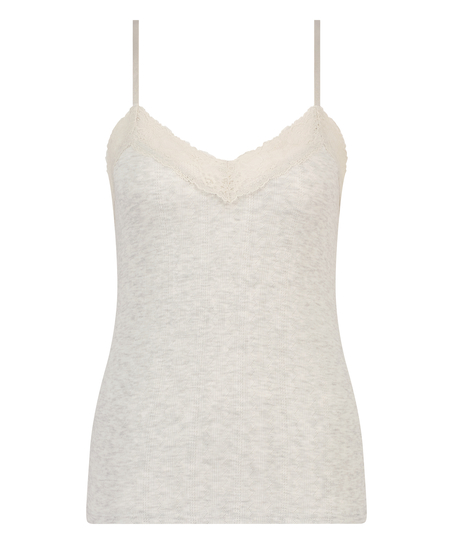 Top cami Lace, Beige
