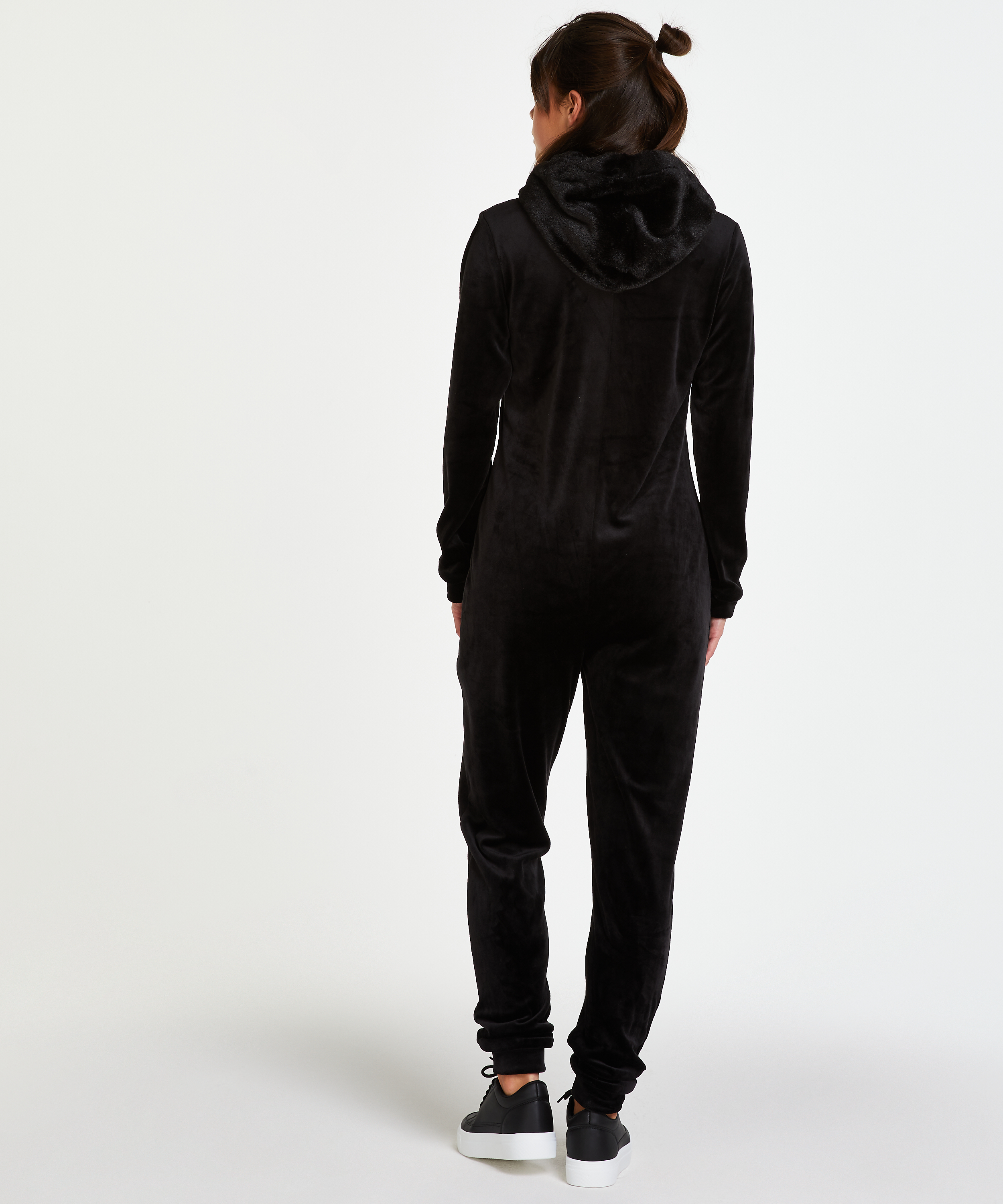 Onesie Velours, Schwarz, main