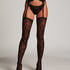 Herz-Stockings 15 Denier, Schwarz