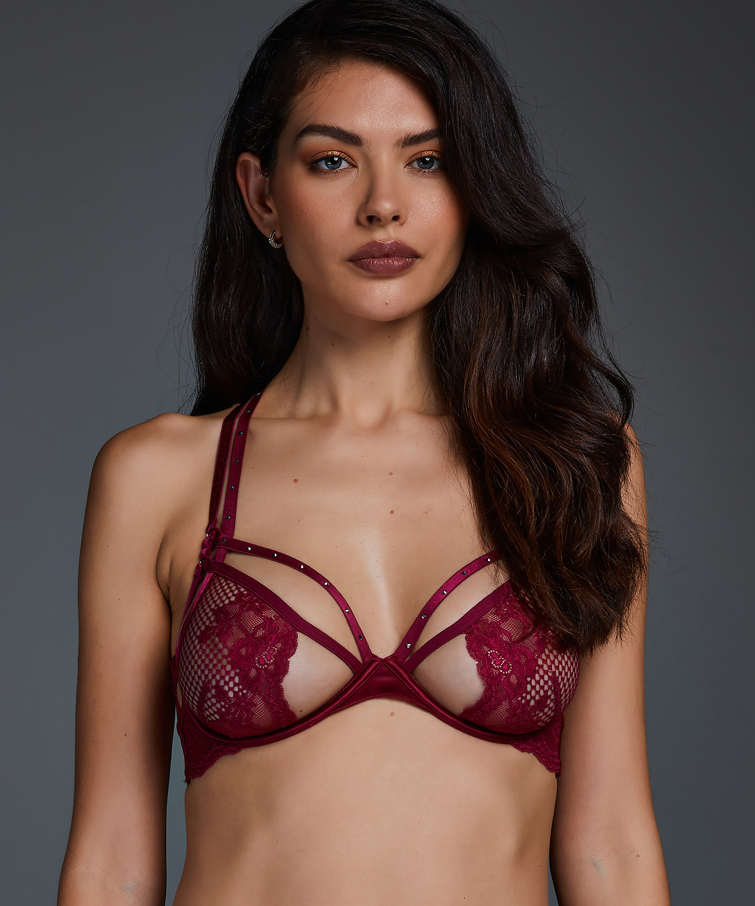 Soutien-gorge &agrave; armatures non-pr&eacute;form&eacute; Monroe, Rouge, main