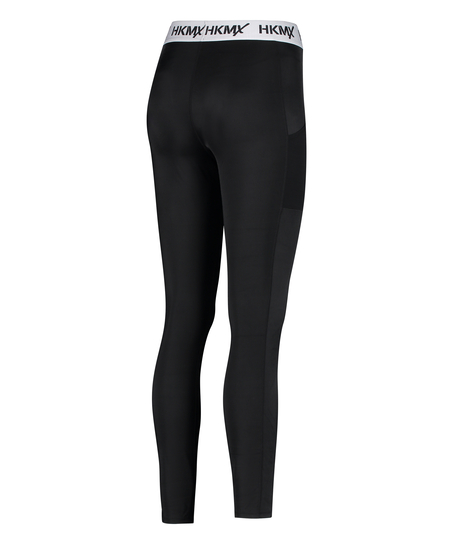 Legging de sport taille normale HKMX, Noir
