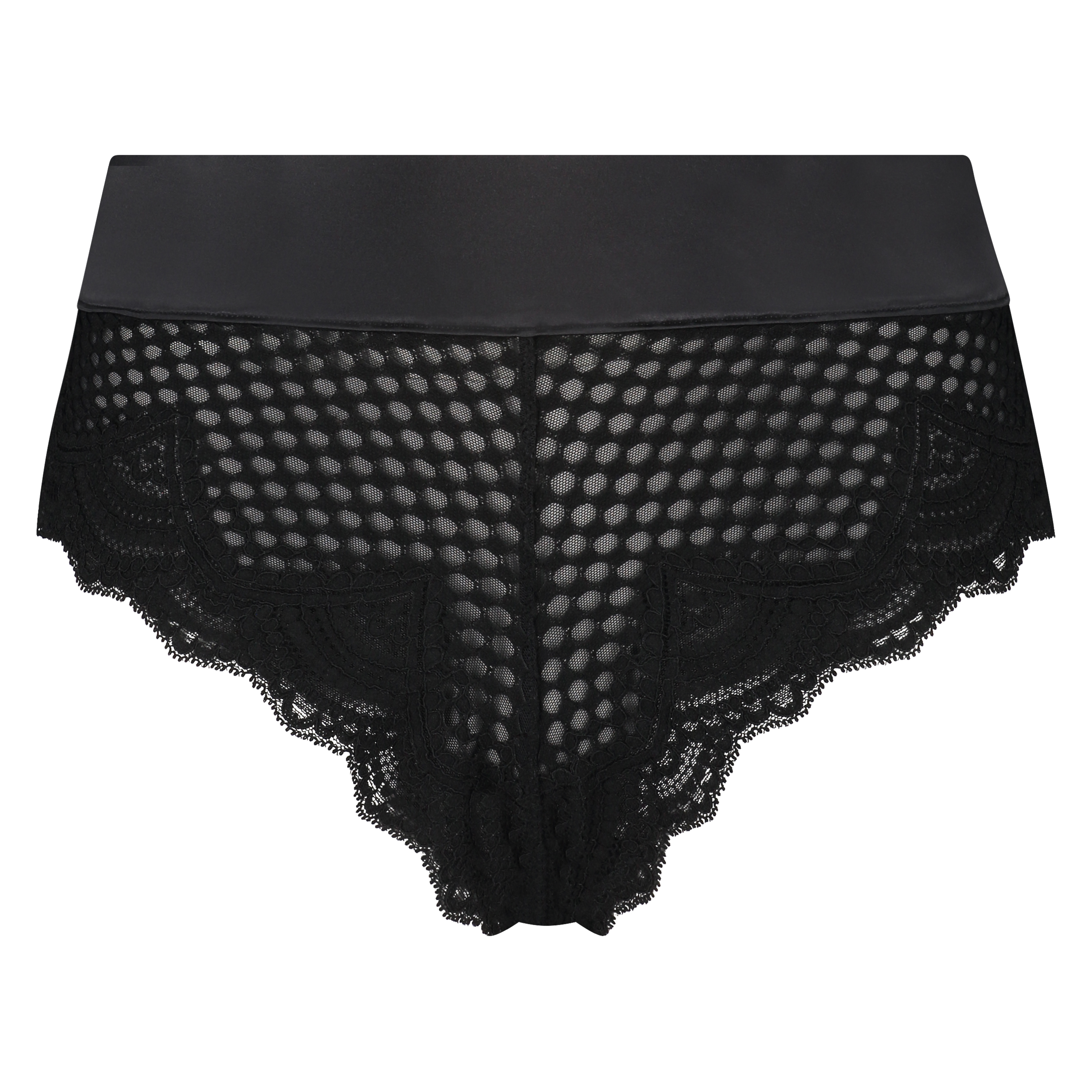 Slip brésilien taille haute Duckie, Noir, main