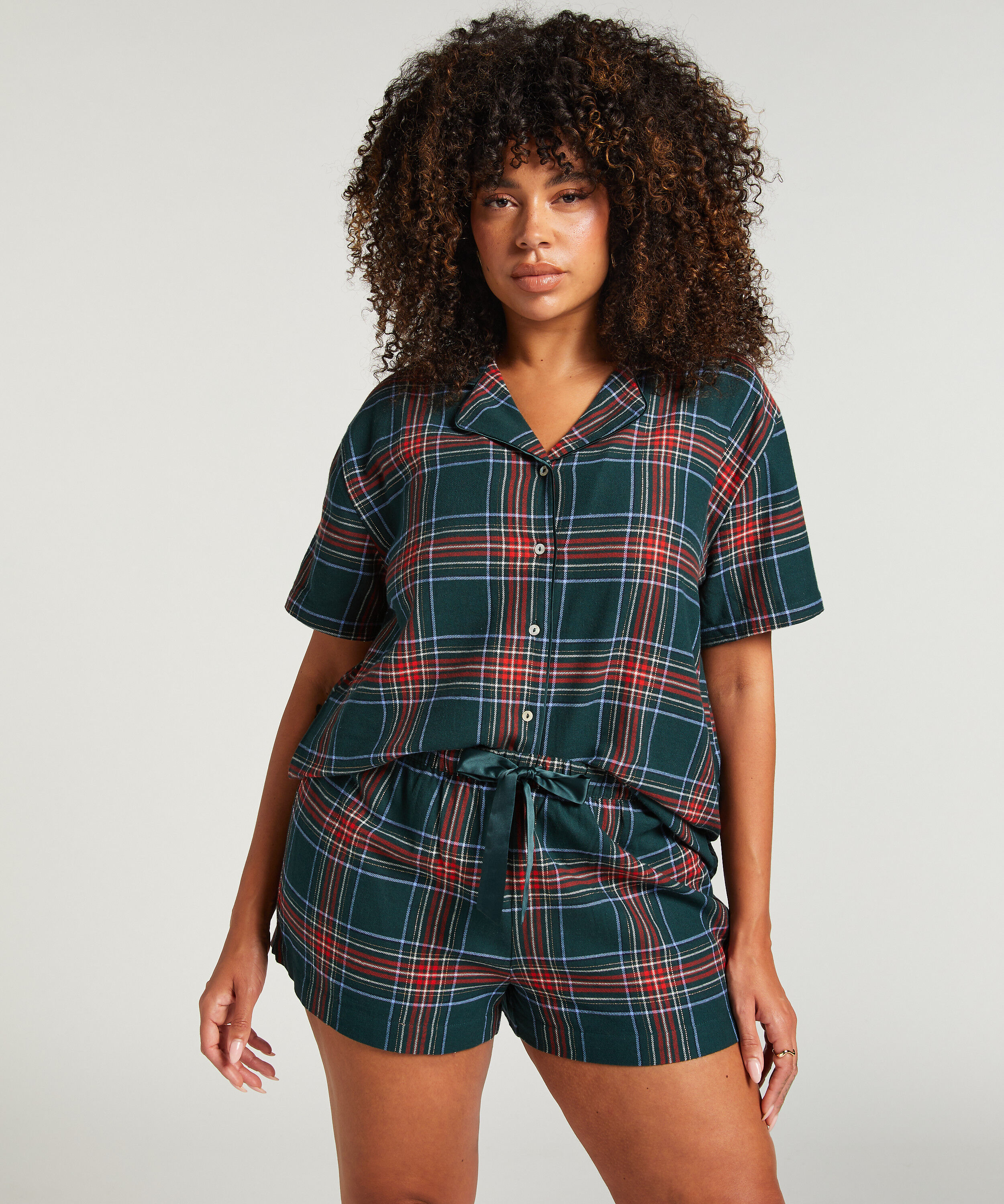 Pyjamaset Twill, Grün