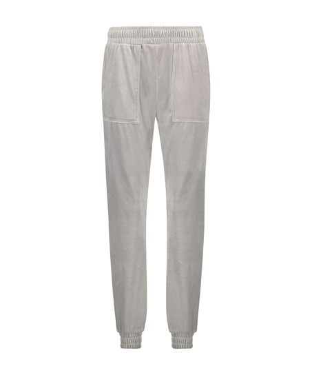 Tall Jogginghose Velours, Grau