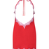 Nuisette en satin, Rouge