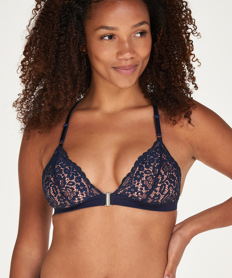 Vorgeformtes Triangel-Bralette Marina, Blau