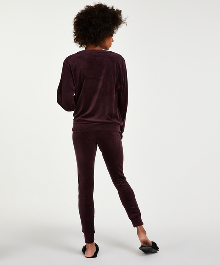 Legging Velours, Violet