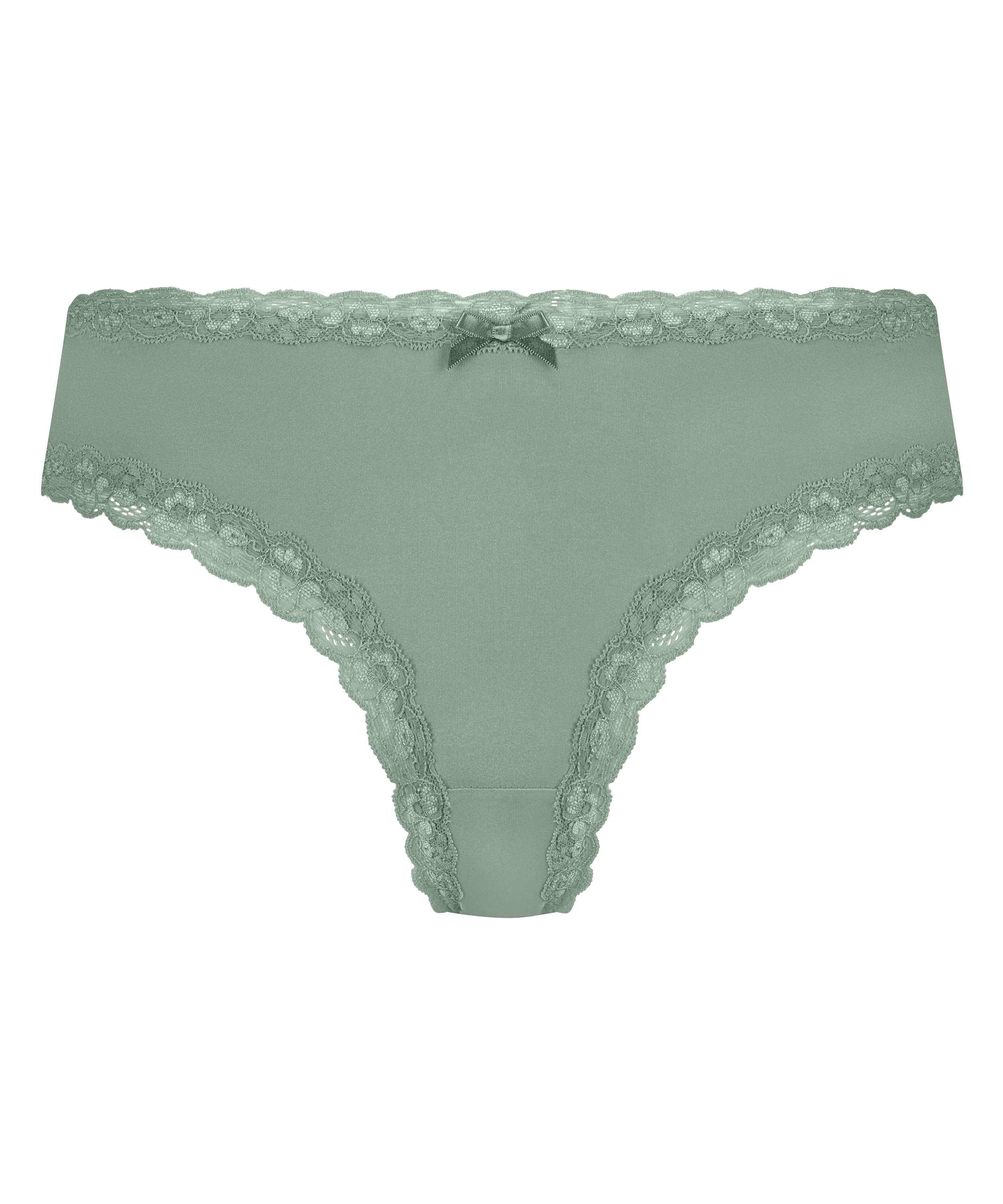 Slip brésilien V-shape mesh, Vert, main
