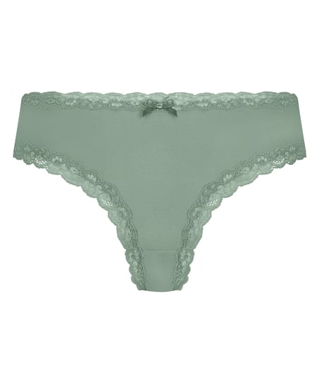 Slip brésilien V-shape mesh, Vert
