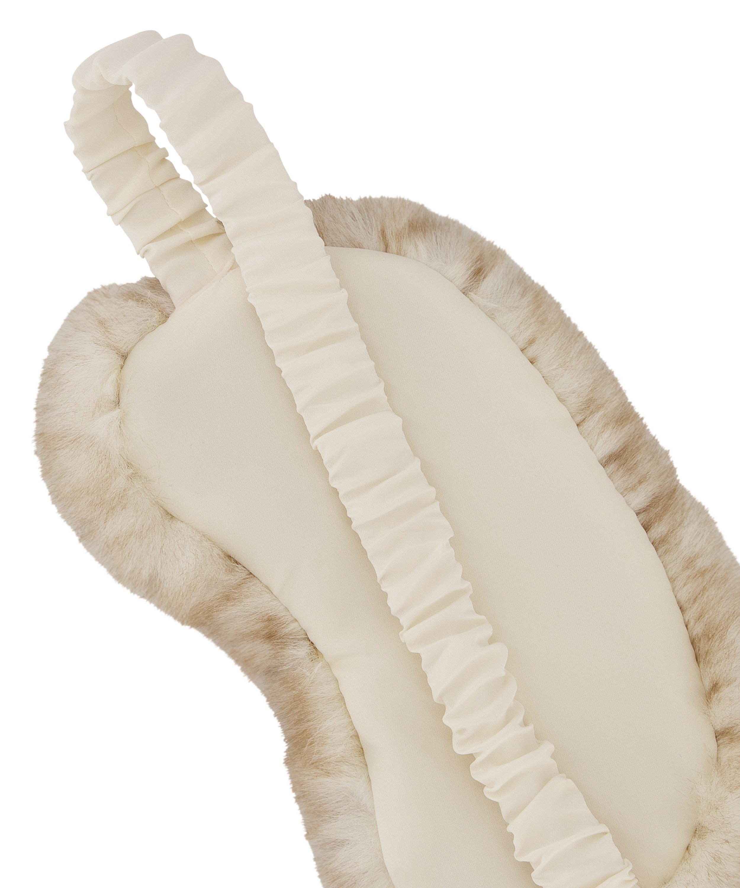 Kunstpelz-Schlafmaske, Grau, main