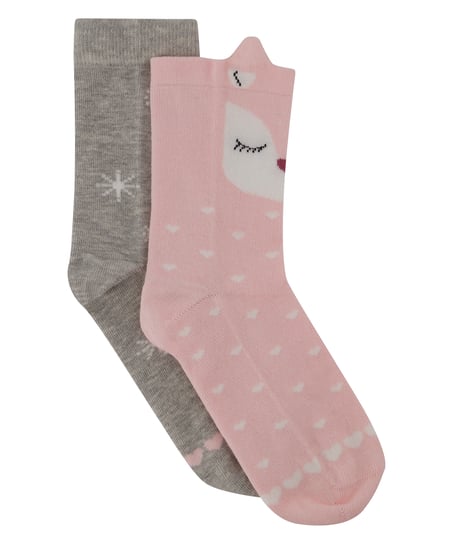 3 paires de chaussettes Giftpack, Rose