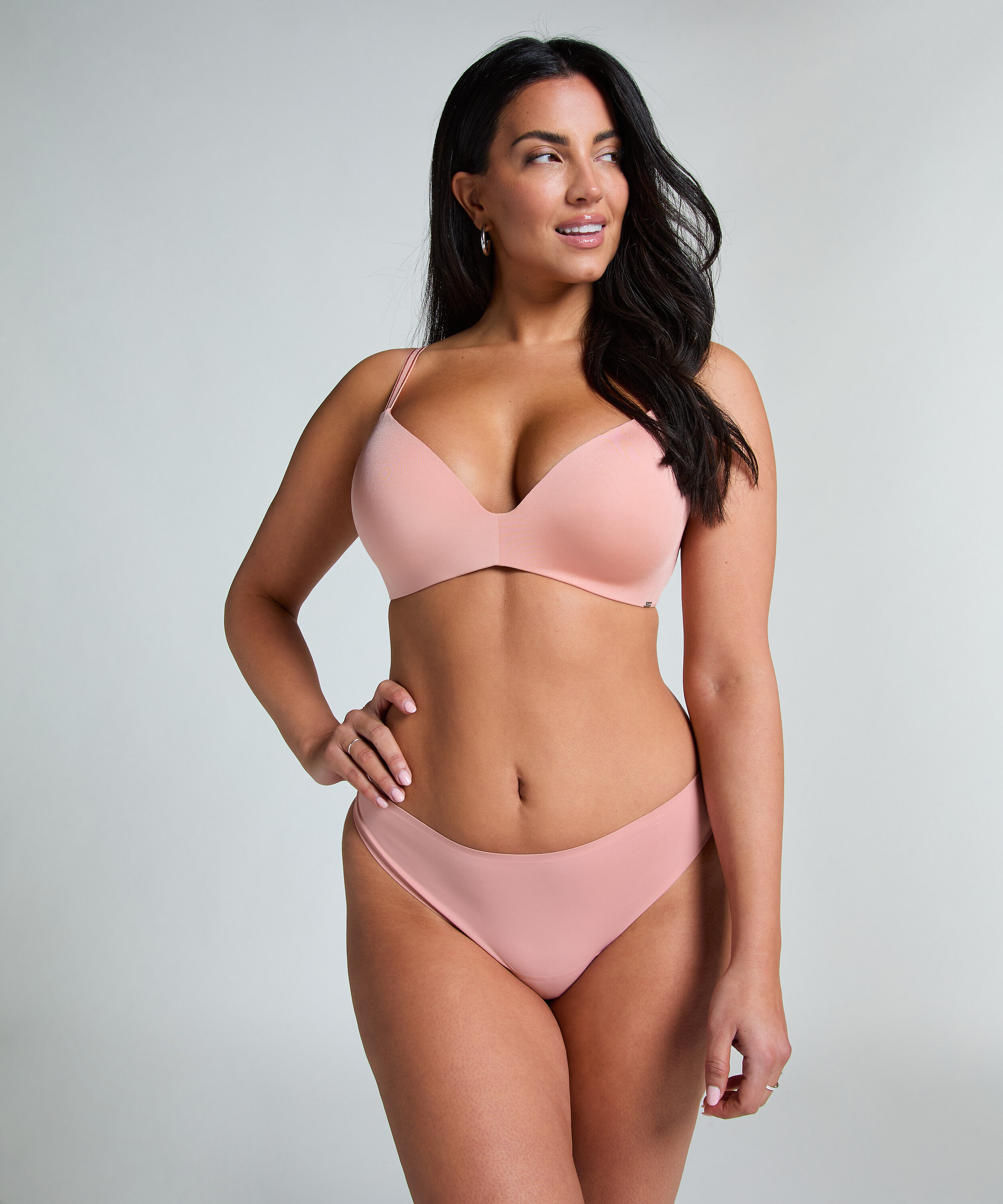 Soutien-gorge sans armatures pr&eacute;form&eacute; Mona, Rose