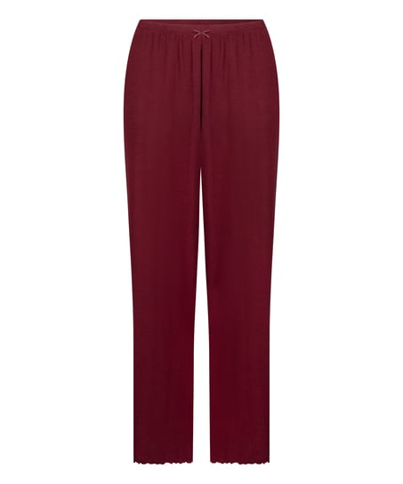 Pyjama Hose Loose Pointelle, Rot