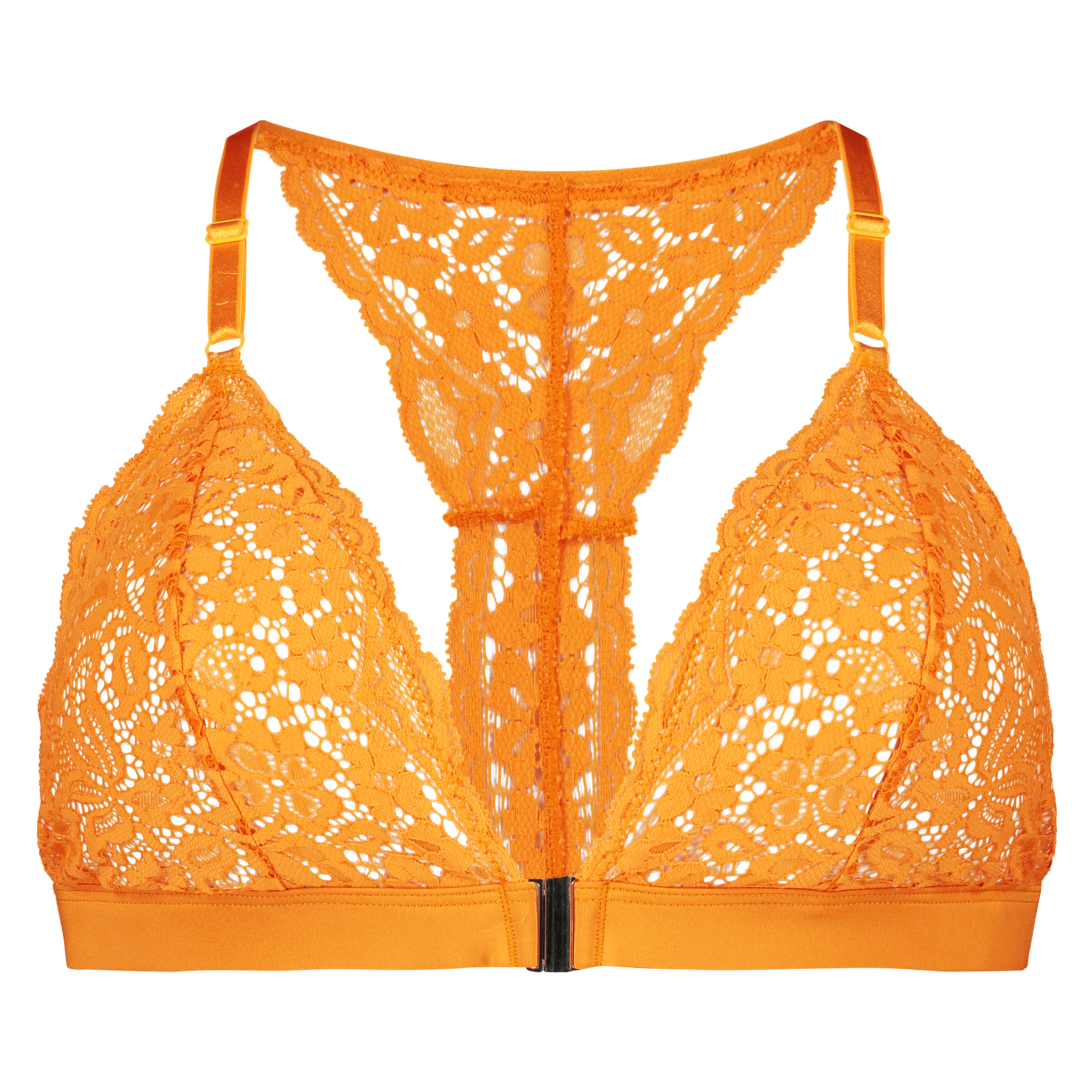 Brassi&egrave;re triangulaire moul&eacute;e Rose, Orange, main