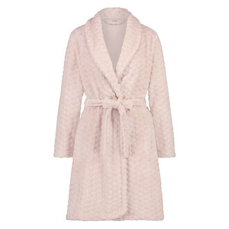 Bademantel Fleece, Rose