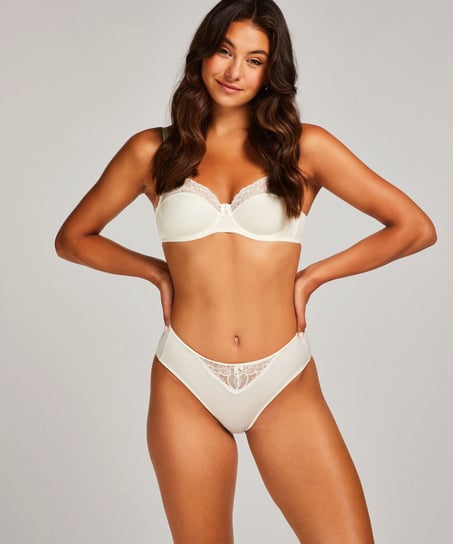 Slip taille haute Sophie, Blanc