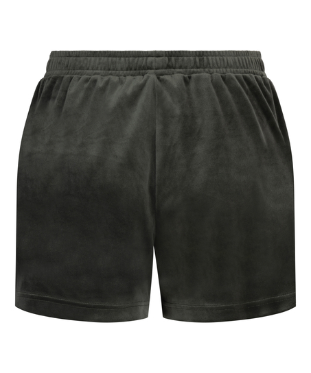 Shorts Velours Pocket, Grün