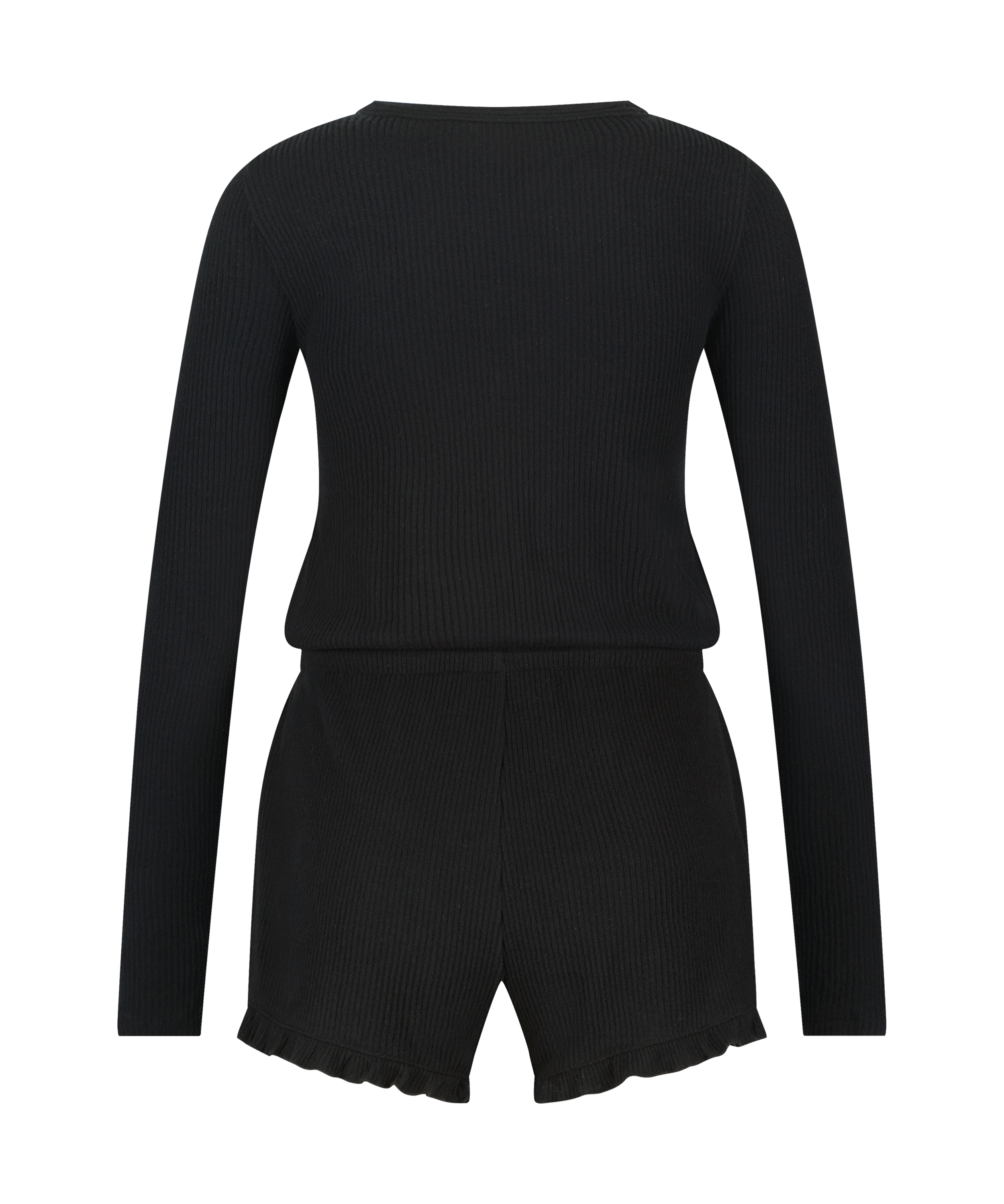 Brushed Short Onesie, Schwarz, main