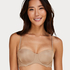 Soutien-gorge &agrave; armatures pr&eacute;form&eacute; sans bretelles Angie, Beige