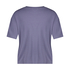 Top mit kurzen Ärmeln Rib, Lila