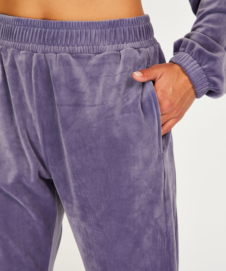 Pantalon de jogging Velours, Violet