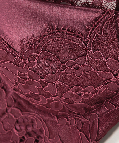 Soutien-gorge &agrave; armatures pr&eacute;form&eacute; longline Heather, Rouge