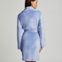 Kurzer Bademantel Velours, Blau