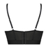 Soutien-gorge à armatures préformé longline Cleo, Noir