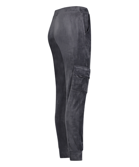Pantalon de jogging Velours Cargo, Gris