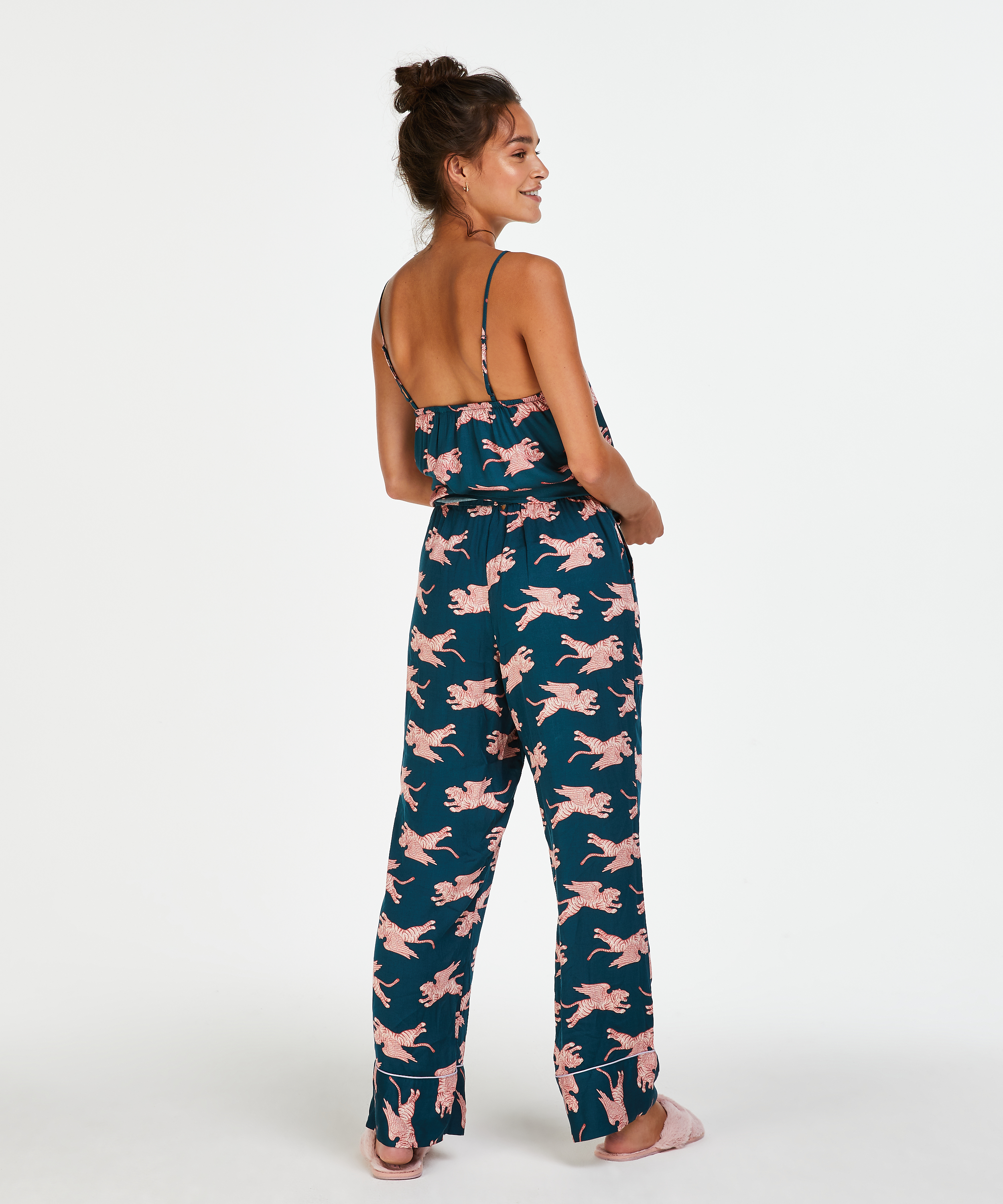 Pantalon de pyjama Woven, Bleu, main