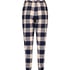 Pantalon de pyjama Twill Check Cuff, Bleu