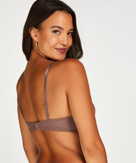 Soutien-gorge à armatures préformé Plunge, Marron