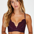 Soutien-gorge bustier &agrave; armatures pr&eacute;form&eacute; Lotte, Violet