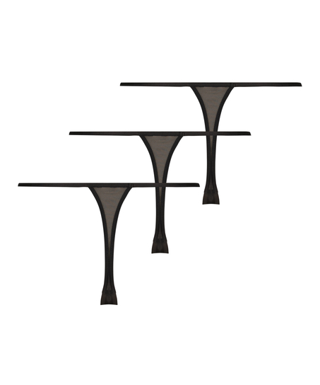 3er-Pack String Maxime, Schwarz