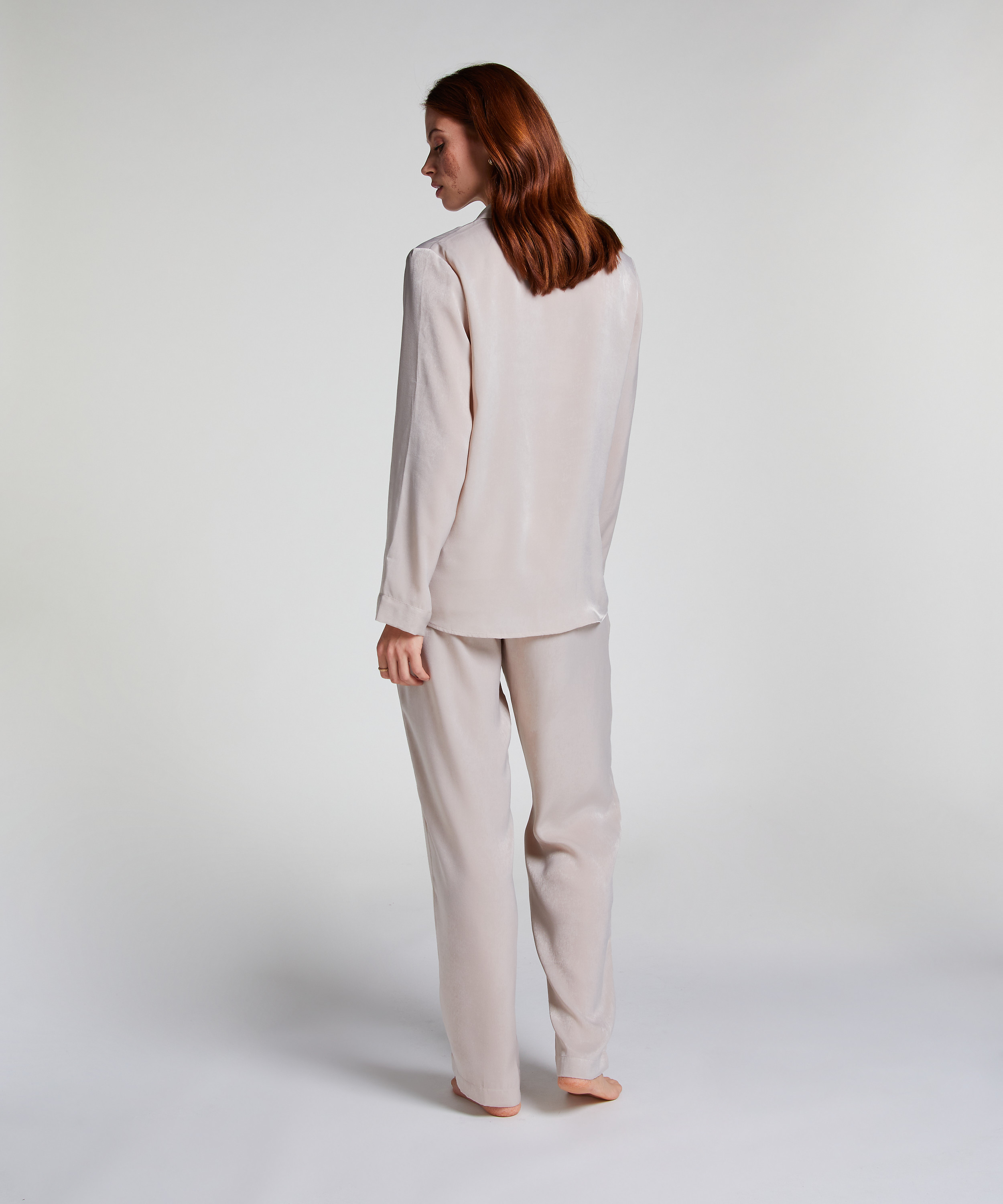 Pantalon Satin, Beige, main