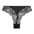 Brazilian-Slip mit hohem Beinausschnitt Dora, Schwarz