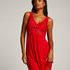 Slipdress Nora Lace, Rot