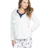 Jacket Ressy cardigown fleece, Blanc