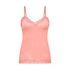 Camisole velours Dentelle, Rose
