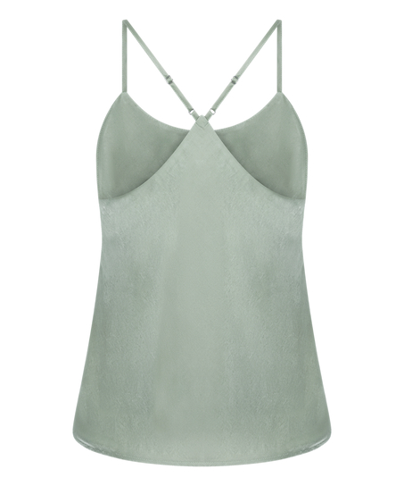 Cami Top Satin Ayla, Grün