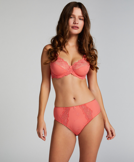 Slip taille haute Diva, Rose