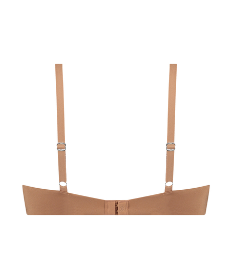 Vorgeformter Push-Up-Bügel-BH Smooth, Braun